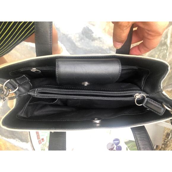 Coach y2k 7400 TWILL LEATHER MERCER SATCHEL BAG PURSE (130 - Picture 10 of 11